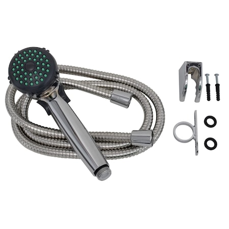Valterra SHOWER HEAD KIT, TRICKLE SHUT-OFF, 60IN VINYL HOSE, CHROME PF276045